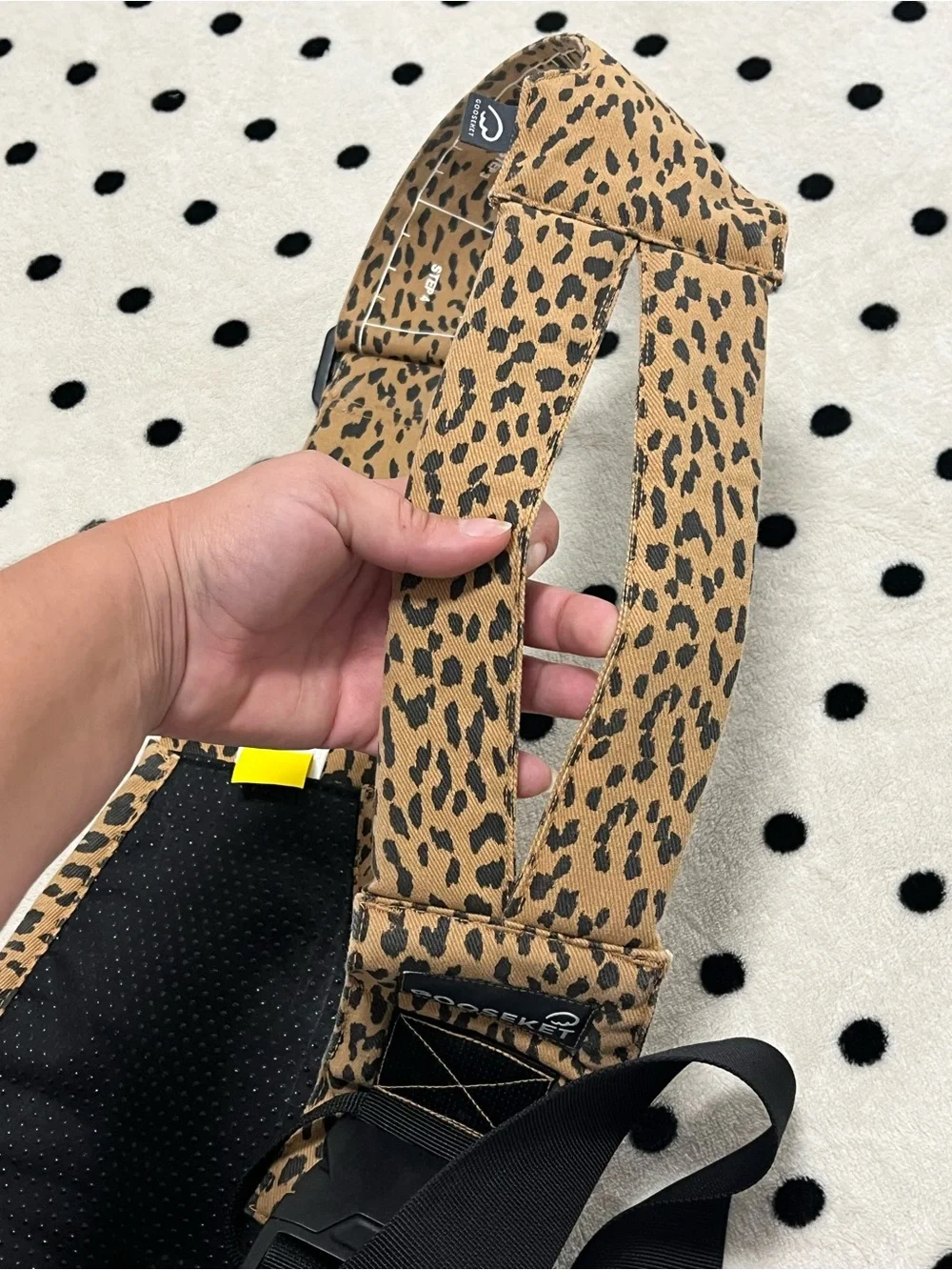 GOOSEKET Toddler Sling Hip Carrier - Brown Leopard Print